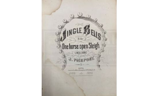 “Jingle Bells”-ийн анхны ноот дуудлага худалдаанд орно